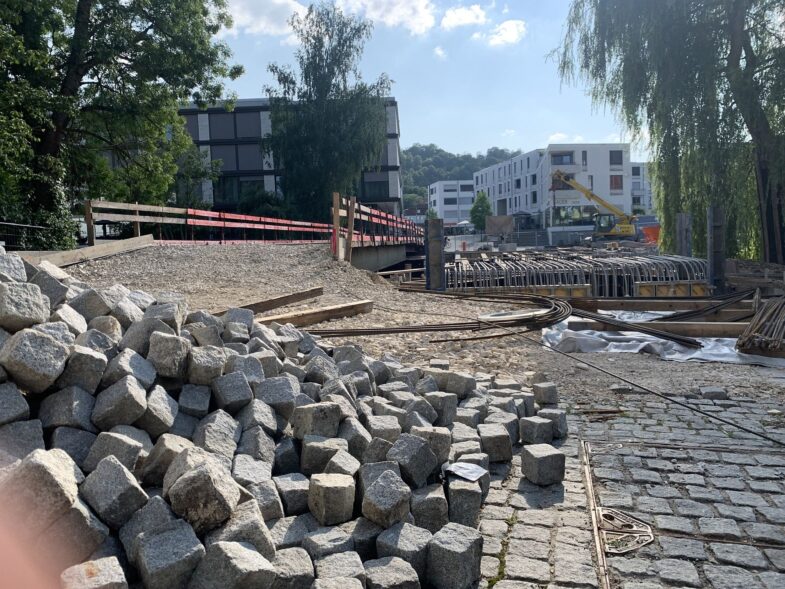 Fortschritte auf der Herzogsteg-Baustelle