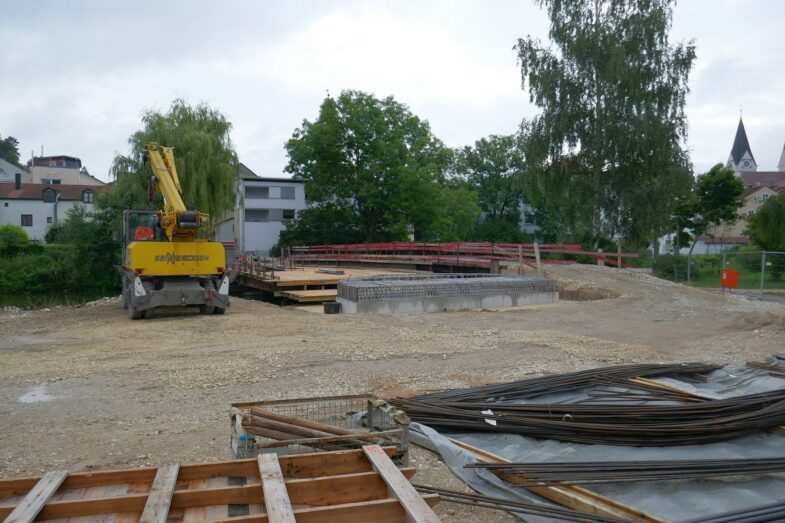 Fortschritte auf der Herzogsteg-Baustelle