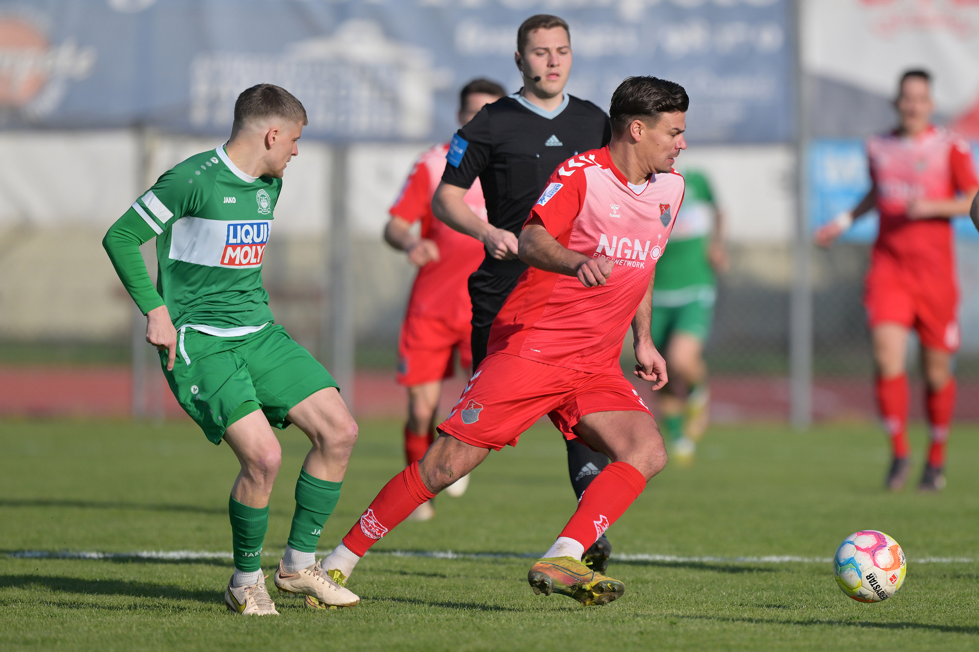 Fußball, Herren, Regionalliga Bayern, Saison 2022-2023, Spieltag 22, VfB Eichstätt – TSV Aubstadt, 06.04.2023